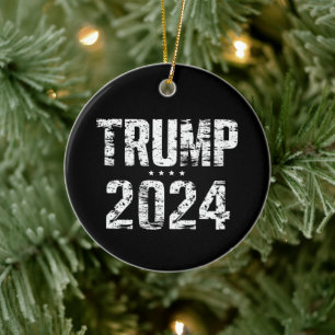 Election Keep America Great Trump 2024 Keramisch Ornament
