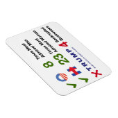 Élection Par Numéros - Magnet 3"x4" (Côté Droit)