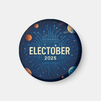 ELECTOBER 2025-badge Magneet