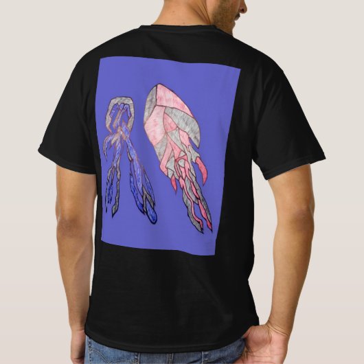 Electric Abstract Energy Burst Men’s T-Shirt (Achterkant)