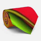 "Electric Blended Abstract" Modern Trendy Mannen Stropdas (Opgerold)