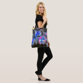 Electric Bloom Abstract Tote Bag (Op model)