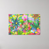 Electric Bloomscape Canvas Afdruk (Voorkant)