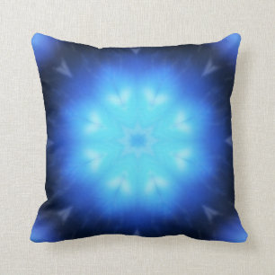 Electric Blue Abstract Kussen