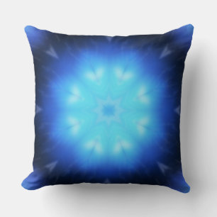 Electric Blue Abstract Kussen