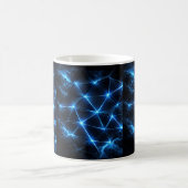 Electric Blue Energy Grid Mug | Futuristic (Centre)