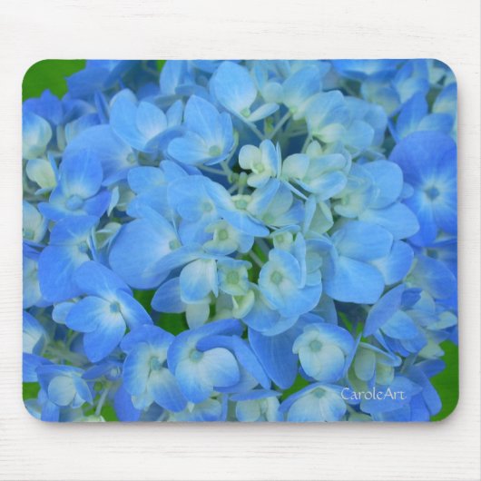 Electric Blue Hydrangeas Muismat (Voorkant)