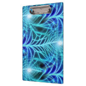 Electric Blue Luminous Fractal Repeating Pattern Klembord (Links)