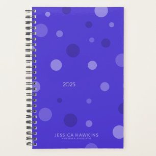 Electric Blue Pop Stippen Jaarlijks Planner