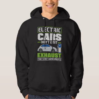 Electric Cars emit compliments Battery Electric Ve Hoodie