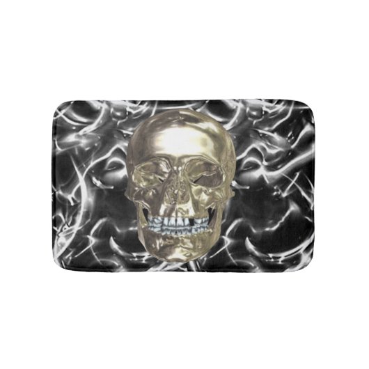Electric Chrome Skull Bath Mat (Voorkant)