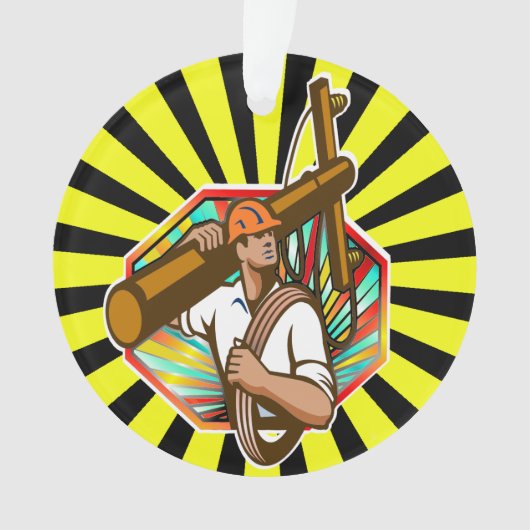 Electric Company Power Line Lineman - Appréciation (devant)