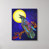 Electric Crow Canvas Afdrukken (Voorkant)