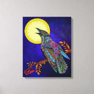 Electric Crow Canvas Afdrukken