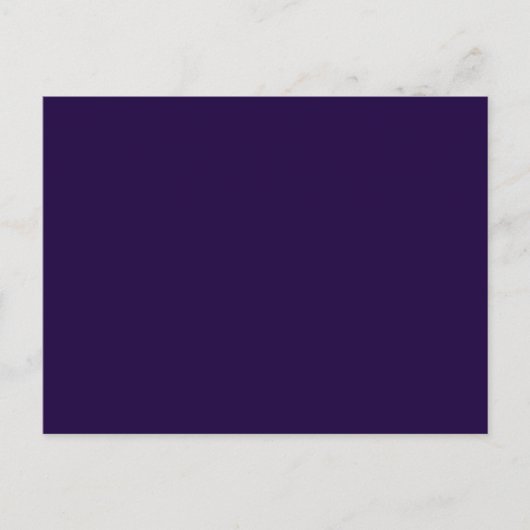 Electric Deep Purple Personalized Trend Color Briefkaart (Voorkant)