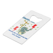 Electric EEL Can Generate 600 Volts Kredietkaart Flessenopener (Achterkant Gekanteld)