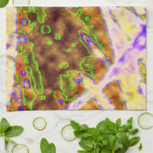 Electric Green Organic Theedoek (Gevouwen)