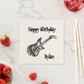 Electric Guitar Birthday Servet (Insitu)
