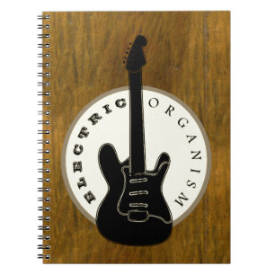 Electric Guitar Black and Gold Notitieboek