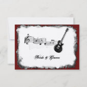 Electric Guitar Black Red Music RSVP (Achterkant)