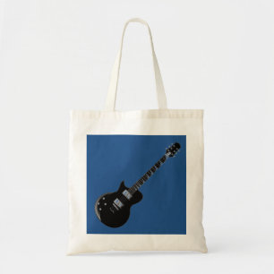 Electric Guitar Blue Pop Art Tote Bag
