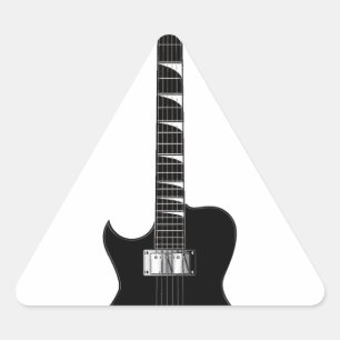 Electric Guitar Driehoek Sticker