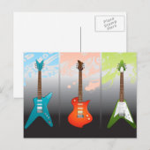 Electric Guitar Lovers Dream Briefkaart (Voorkant / Achterkant)
