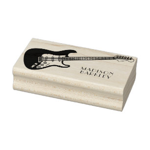Electric Guitar Musician Music Teacher Rubberstempel