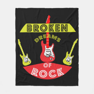 Electric Guitar Rock Dreams   Rock Music   Fun. Fleece Deken