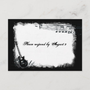 Electric Guitar Rough Music rsvp met enveloppen