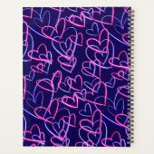 Electric Hearts Glow Planner (Achterkant)
