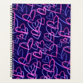 Electric Hearts Glow  Planner (Voorkant)