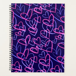 Electric Hearts Glow  Planner