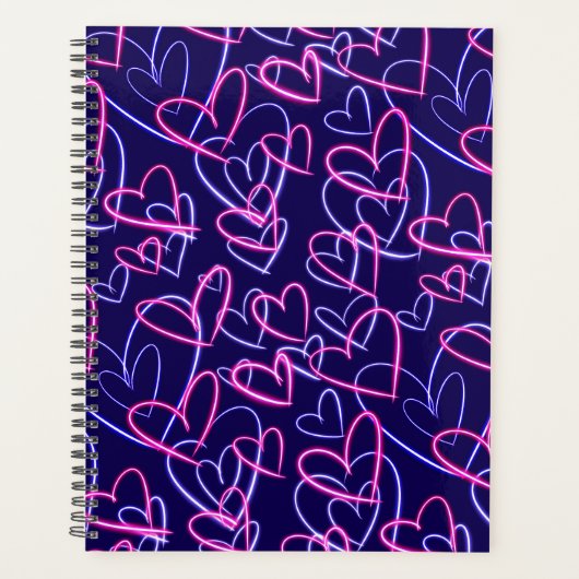 Electric Hearts Glow Planner (Voorkant)