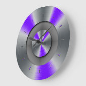 Electric Indigo Highlighted Color Complementing Grote Klok (Hoek)