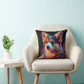 "Electric Lady" Corgi Kussen (Stoel)
