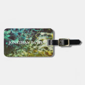 Electric Light Lines Gradient Abstract. Bagagelabel (Voorkant horizontaal)