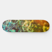 Electric Light Lines Gradient Abstract. Skateboard (Horizontaal)