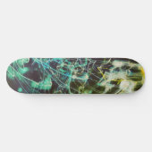 Electric Light Lines Gradient Abstract. Skateboard (Horizontaal)