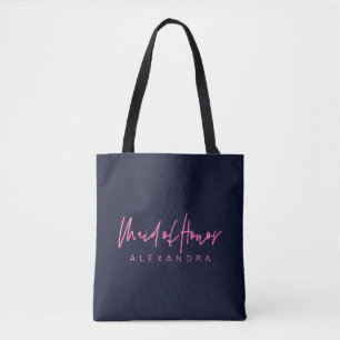 Electric Love Neon Pink Heart Maid of Honor Draagtas