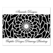 Electric Mandala Rubberstempel (Afrduk)