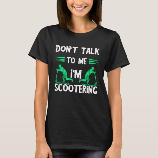 Electric Scooter Driving E Scooter T-shirt (Voorkant)