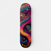 Electric Serpent Graffiti Art – Limited Edition Skateboard (Voorkant)