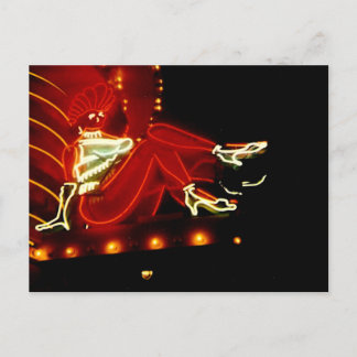 Electric Showgirl #2 Las Vegas Neon Sign Briefkaart
