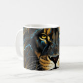 Electric Thunder Lion Coffee Mug (Devant gauche)