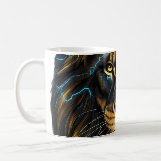 Electric Thunder Lion Coffee Mug (Gauche)