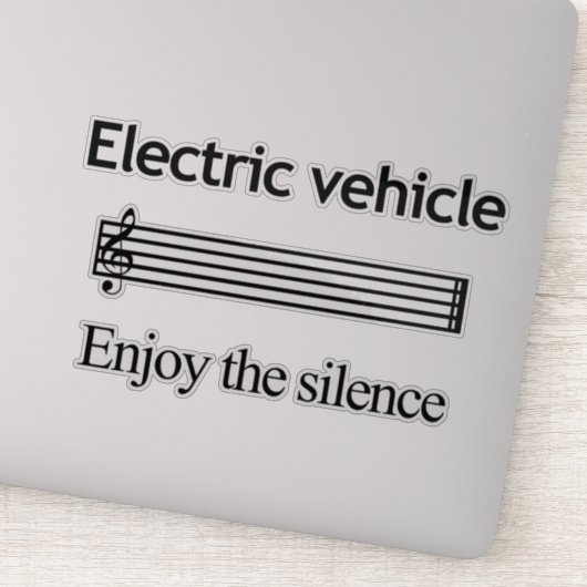 Electric Vehicle Custom-Cut Vinyl Stickers (Detail)