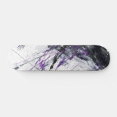 Electric Violet Marble Abstract Skateboard (Horz)