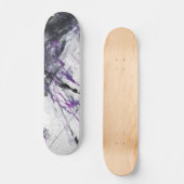 Electric Violet Marble Abstract Skateboard (Recto)