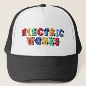 Electric Works™ Messed Up Trucker Hat Trucker Pet (Voorkant)